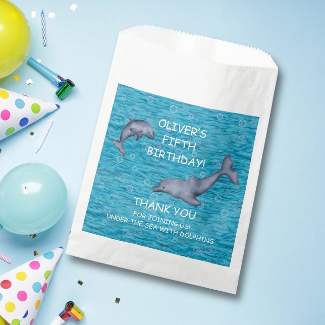 Bolsa De Papel Debajo Del Mar Con La Fiesta De Cumpleaños De Los  (Subido por el creador)
