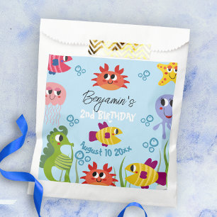 Bolsa De Papel Debajo Del Mar Criaturas Excéntricas Fiesta De Cum