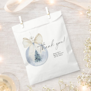 Bolsa De Papel decoración de árbol de Navidad Baby shower Gracias