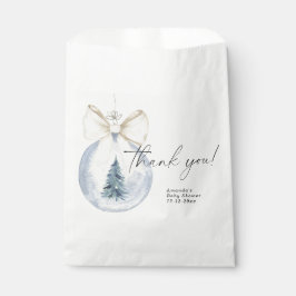 Bolsa De Papel Decoración de árbol de Navidad Bebé ducha Gracias