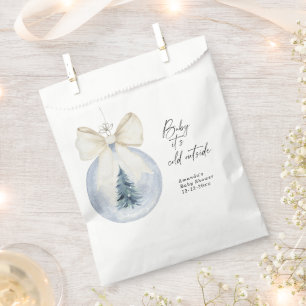 Bolsa De Papel decoración de árbol de Navidad con lazo Baby showe