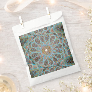 Bolsa De Papel Decoración oriental elegante de estilo árabe azul