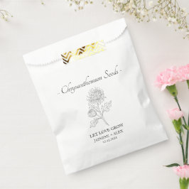 Bolsa De Papel Deja que crezca el amor l Semillas de crisantemo B