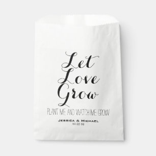 Bolsa De Papel Dejar crecer el amor plantar semillas de jardín