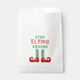 Bolsa De Papel Dejar de jugar a los Navidades divertidos diciendo