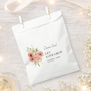 Bolsa De Papel Dejar que el amor crezca a la Boda de semillas de