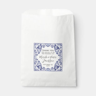 Bolsa De Papel Delfts Blauw   Delft Blue Boda Personalizado Graci