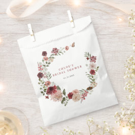 Bolsa De Papel Delicado Floral Corona de Otoño para Despedida de 
