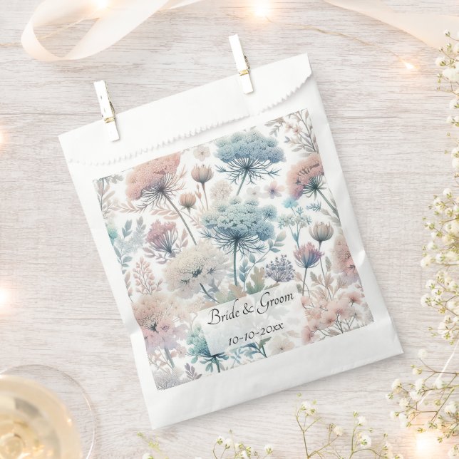 Bolsa De Papel Delicate Queen Anne's Lace Wedding (Cortado)