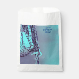 Bolsa De Papel Deportes de voleibol y red azul claro para adolesc