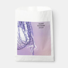 Bolsa De Papel Deportes de voleibol y red morada de luz para adol
