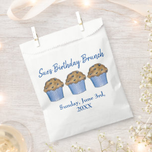 Bolsa De Papel Desayuno Dominical Brunch Fiesta Muffin de Arándan