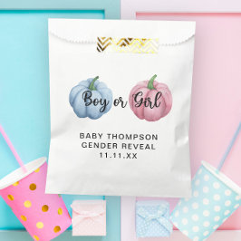 Bolsa De Papel Descubrir el sexo de la calabaza