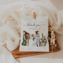 Bolsa De Papel Despedida de Soltera Boho Western | Gracias