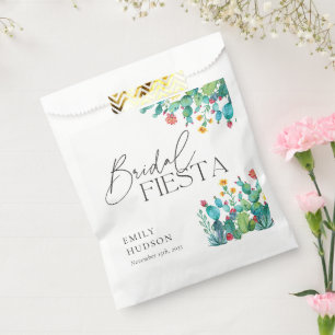 Bolsa De Papel Despedida de soltera Cactus Fiesta Mexicana