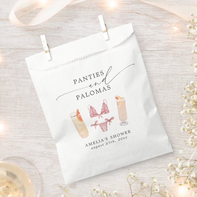 Bolsa De Papel Despedida de soltera con bragas y palomas (Cortado)