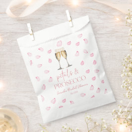 Bolsa De Papel Despedida de soltera con champán Petals & Prosecco