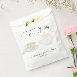 Bolsa De Papel Despedida de soltera con té al estilo acuarela