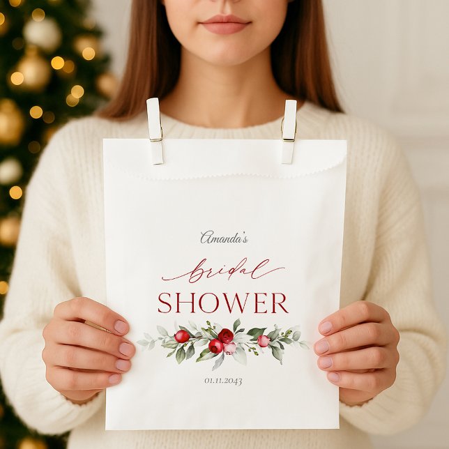 Bolsa De Papel Despedida de soltera de Bayas de Invierno (Subido por el creador)