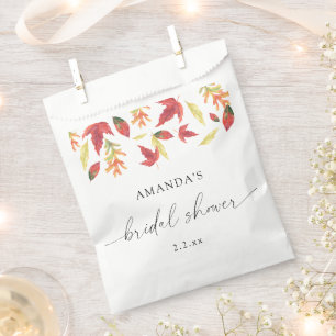 Bolsa De Papel Despedida de soltera de hojas que caen