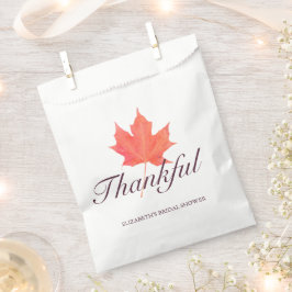Bolsa De Papel Despedida de soltera Otoño Hoja de Arce