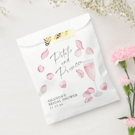 Bolsa De Papel Despedida de soltera Pétalos y Prosecco