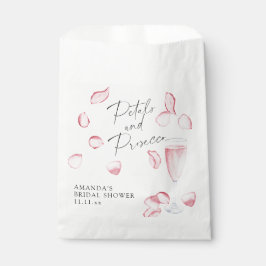 Bolsa De Papel Despedida de soltera Pétalos y Prosecco