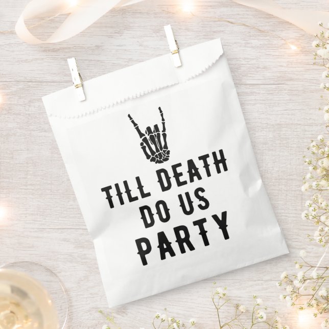 Bolsa De Papel Despedida de Soltera Till Death Do Us Party (Cortado)
