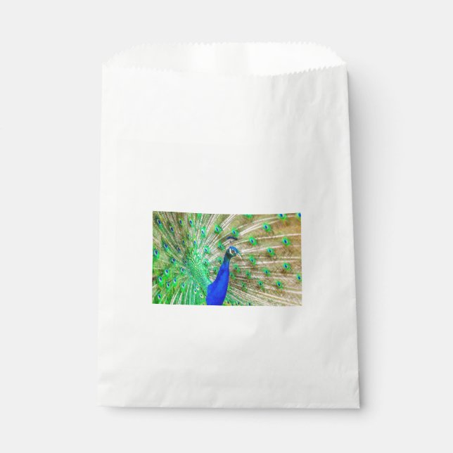 Bolsa De Papel Desplome de pavo real (Anverso)