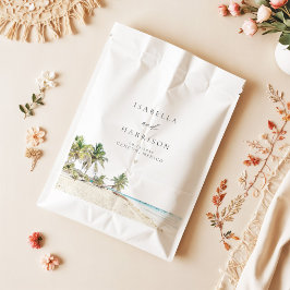 Bolsa De Papel Destino de la palma acuática CANCUN