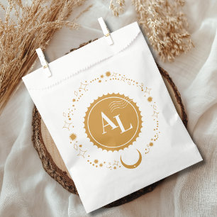 Bolsa De Papel Destino del Boda cósmico de tarjetas de embarque