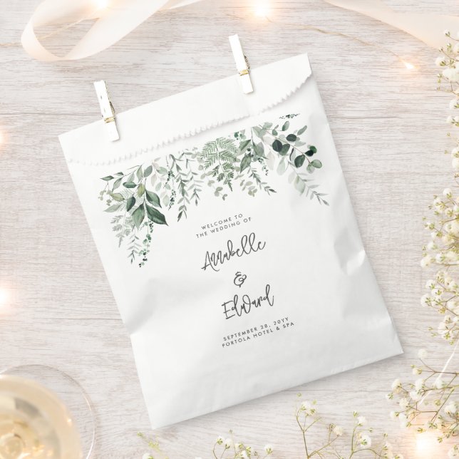 Bolsa De Papel detalles e invitación del Boda de presupuesto euca (Cortado)