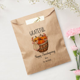 Bolsa De Papel Día de Acción de Gracias