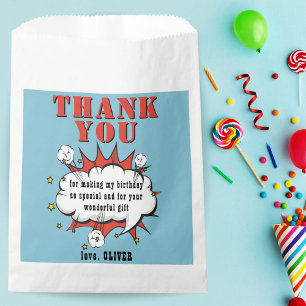 Bolsa De Papel Día de cumpleaños de la burbuja del discurso có