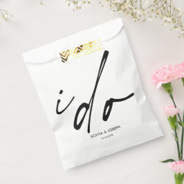 Bolsa De Papel Día de la boda Mínimo Simple