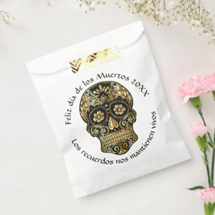 Bolsa De Papel Día de los muertos - Personalizar Añadir nombre y 