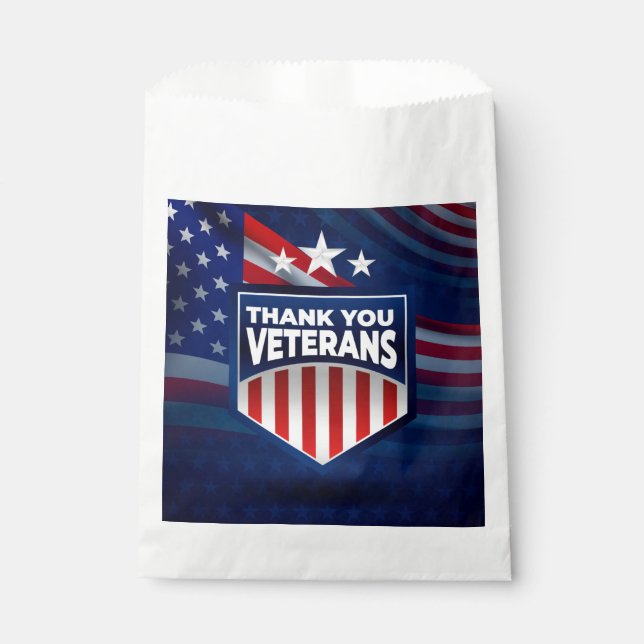 Bolsa De Papel Día de los Veteranos (Anverso)