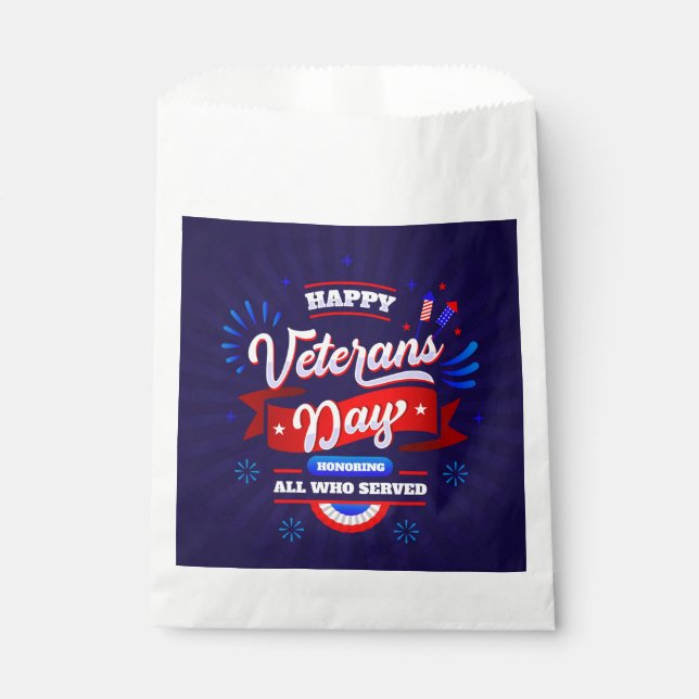 Bolsa De Papel Día de los Veteranos (Anverso)