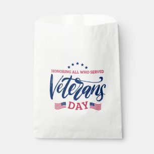 Bolsa De Papel Día de los Veteranos - Honrando a todos los que si