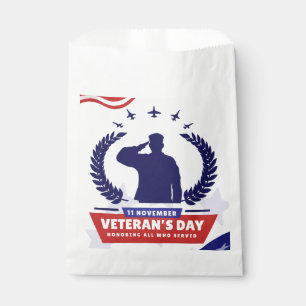 Bolsa De Papel Día de los Veteranos - Honrando a todos los que si