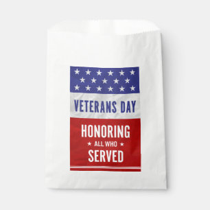 Bolsa De Papel Día de los Veteranos - Honrando a todos los que si