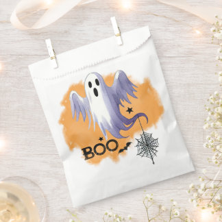Bolsa De Papel Día de Muertos Fantasma con Telaraña