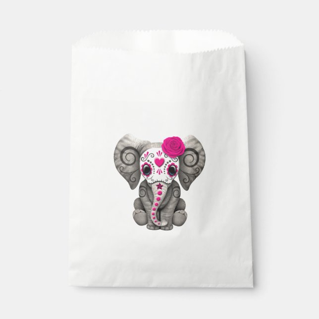 Bolsa De Papel Día rosado del elefante muerto (Anverso)