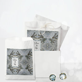 Bolsa De Papel Diamantes de imitación Retro Glam Silvery Gray