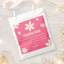 Bolsa De Papel Días de verano, cumpleaños de niños rosados calien