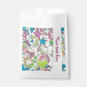 Bolsa De Papel Dibujado a mano por EDDArt - Estrellas y Corazones
