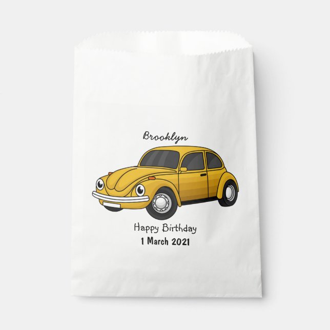 Bolsa De Papel Dibujo animado de coche clásico (Anverso)