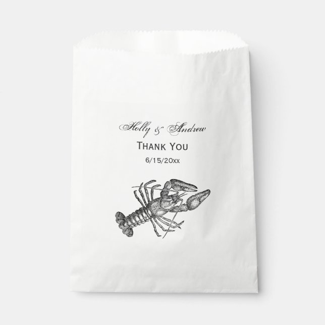 Bolsa De Papel Dibujo de la langosta #1 (Anverso)