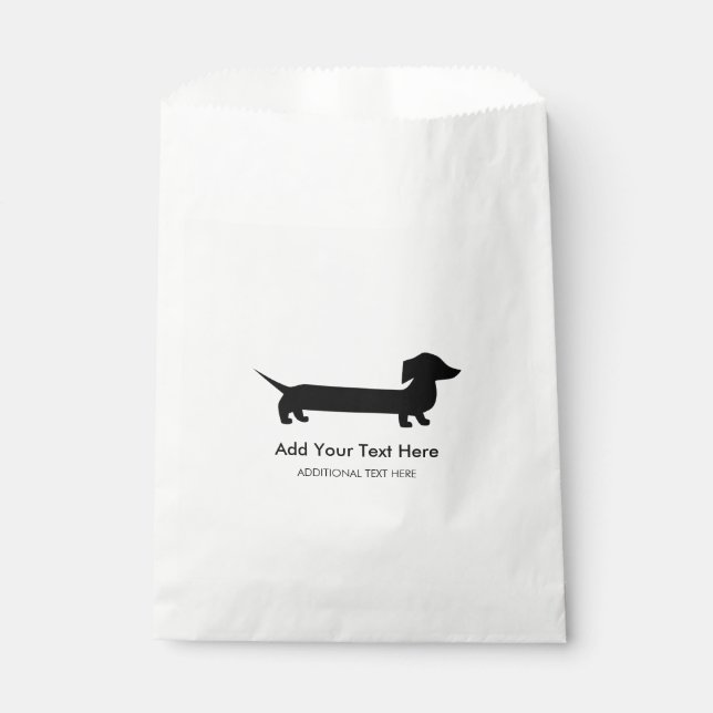 Bolsa De Papel Dibujo divertidísimo de Dachshund (Anverso)
