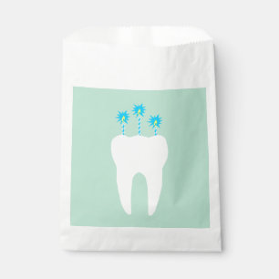 Bolsa De Papel Diente de la celebración con las velas